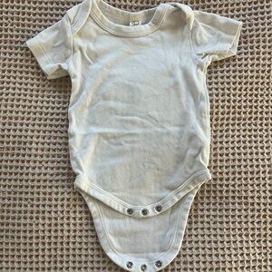 colored organics onesie 3-6Mo white